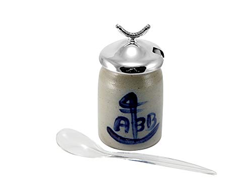 brillibrum-senftopf-steingut-mit-925er-sterlingsilber-deckel-11x5-4-cm image 3