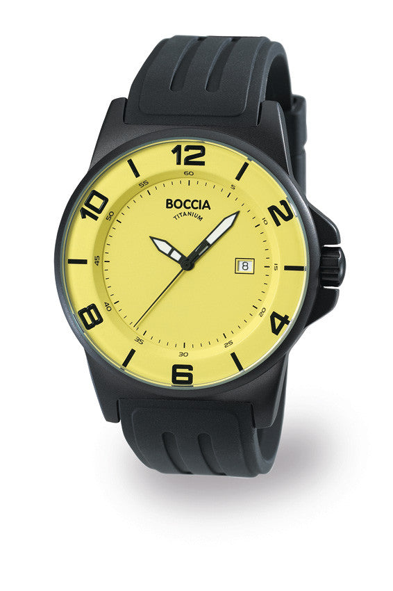 boccia-id-3535-05-herren-titanium-uhr-gelb-schwarz-45-mm image 2