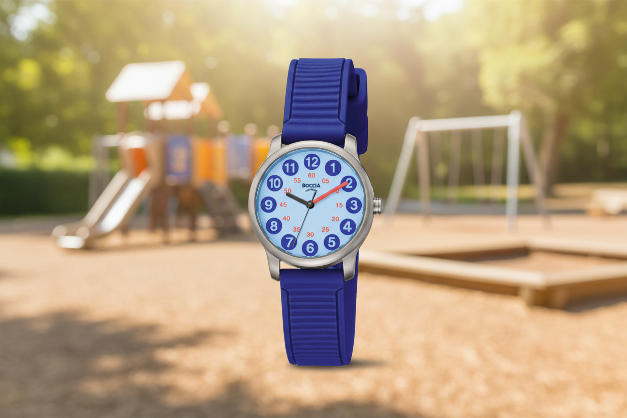 boccia-3373-06-titan-kinderuhr-blau-27mm-mit-kautschuk image 2