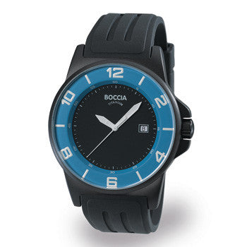 boccia-id-3535-13-herren-titan-uhr-45-mm-schwarz-blau-kautschuk image 1