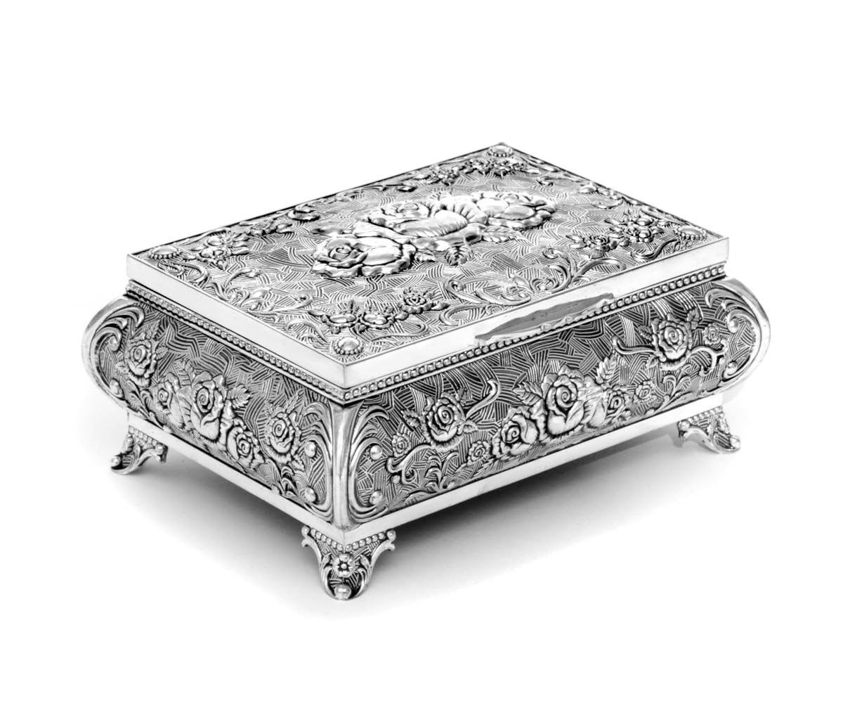 brillibrum-design-schmuckdose-versilbert-rosen-antik-look-gro image 1