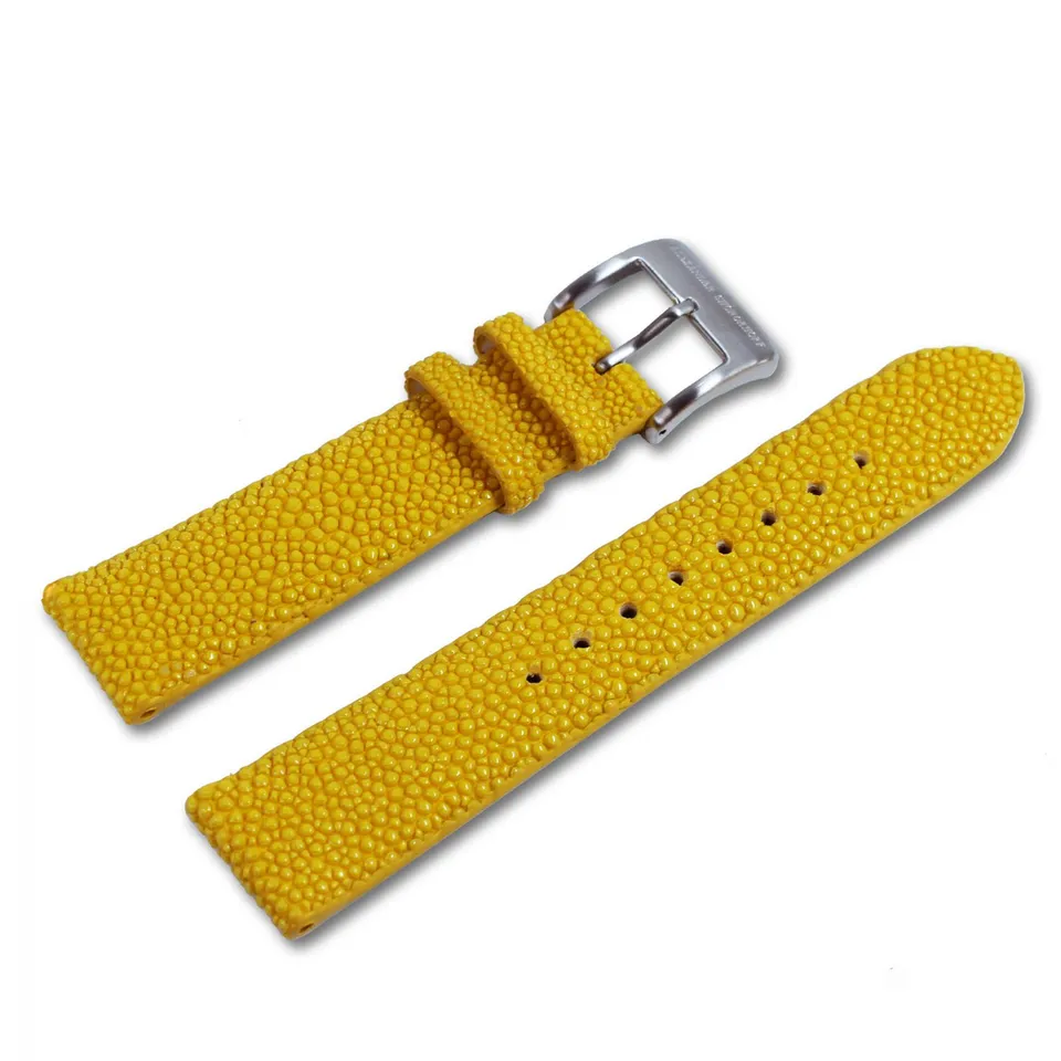 alexander-shorokhoff-perlrochenband-gelb-uhrenarmband image 1