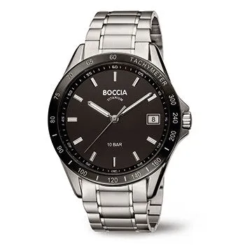 boccia-3597-02-herren-titan-chrono-look-uhr-tachymeter image 1