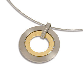 boccia-titanium-anh-nger-0741-04-doppelkreis-mit-3-diamanten image 1