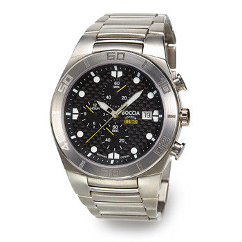 boccia-3779-03-herren-titan-chronograph-41-5-mm-schwarz-grau image 1