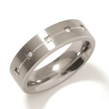 boccia-titanium-0101-20-ring-6-mm-mit-5-diamanten-0-025ct image 1