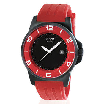 boccia-3535-54-herren-titan-armbanduhr-schwarz-rot-45mm image 1