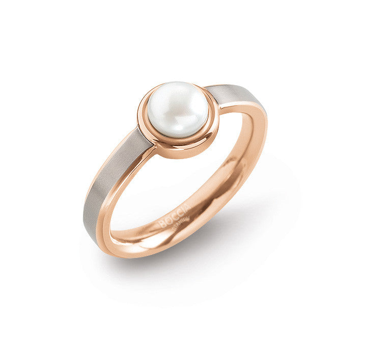 boccia-0137-02-titan-ring-ros-gold-mit-perle-3-mm image 3