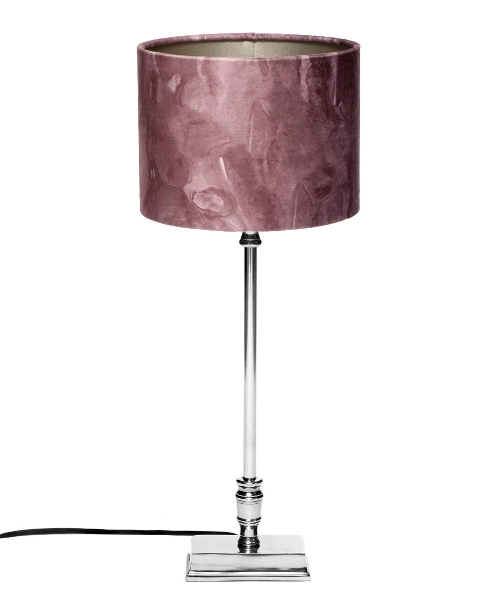 brillibrum-tischleuchte-altrosa-velours-marble-e27-rechteckiger-fu image 1
