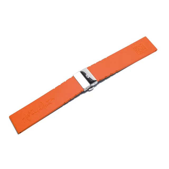 alexander-shorokhoff-kautschukband-orange-uhrenarmband image 1