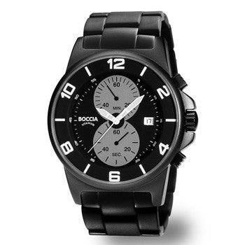 boccia-3777-04-herren-titan-chronograph-schwarz-45-mm image 1
