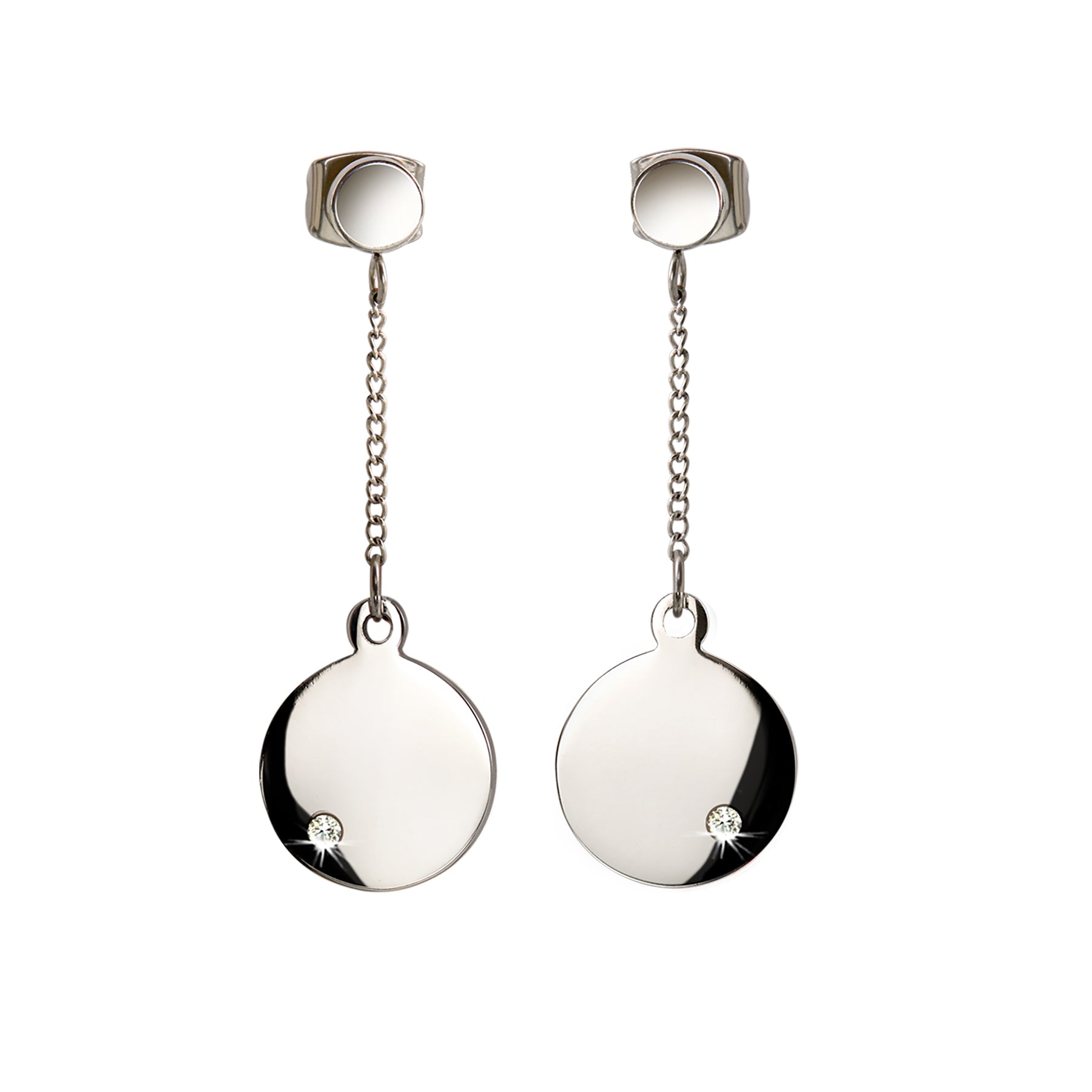 boccia-05066-02-titanium-ohrringe-polierte-disc-h-nger-mit-diamant image 1