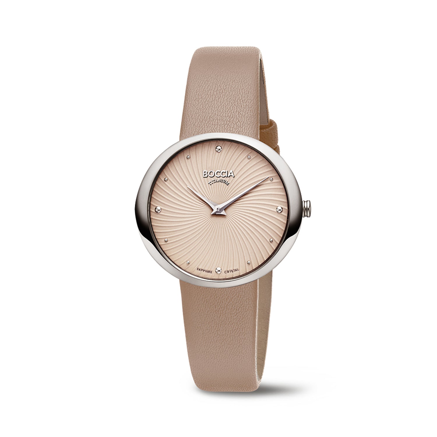 boccia-3364-02-damen-titanuhr-oval-mit-taupe-leder image 1