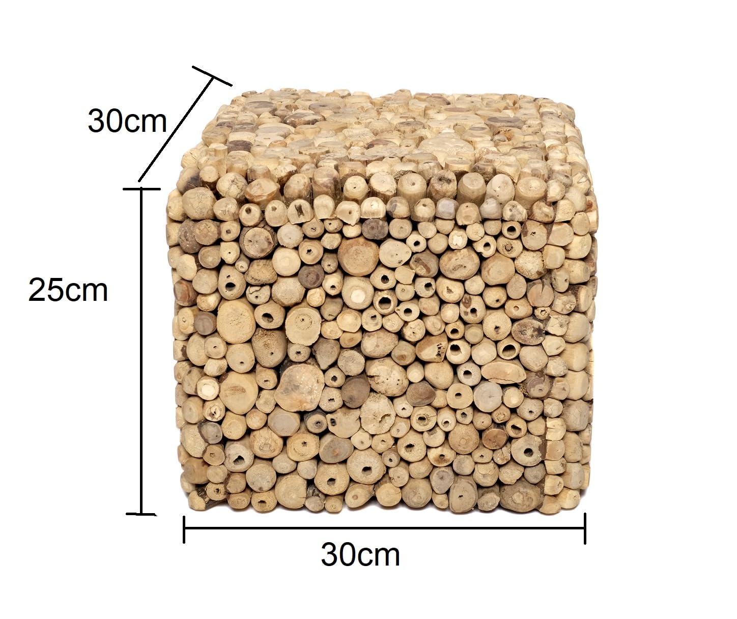 brillibrum-treibholz-hocker-teakholz-beistelltisch-klein-25-x-30-x-30-cm image 2