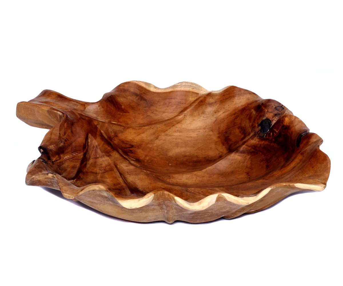 brillibrum-design-teakholzschale-blattform-wurzelholz-handmade image 4