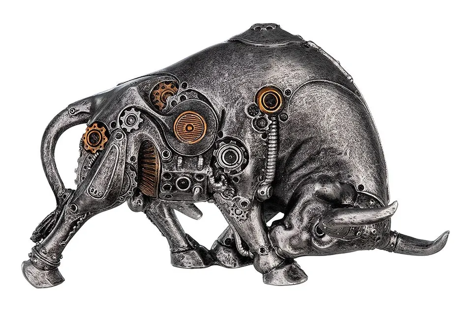brillibrum-steampunk-bulle-stier-variante-6-mechanical-skulptur-22-cm-zahnrad-lo image 1