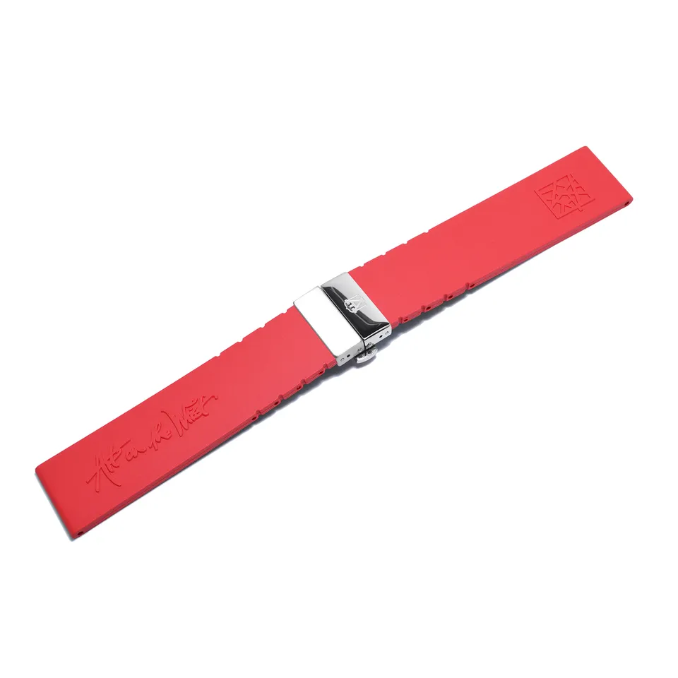 alexander-shorokhoff-kautschukband-rot-uhrenarmband image 1