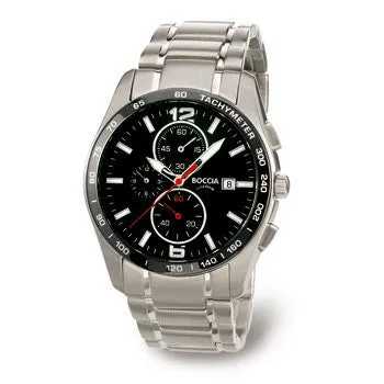 boccia-3767-02-herren-titan-chronograph-schwarz-titanband-41mm image 1