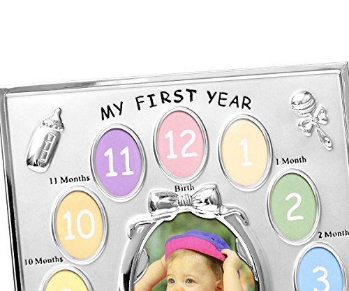 brillibrum-first-year-baby-bilderrahmen-versilbert-28-x-22-9-cm-13-fotos image 7