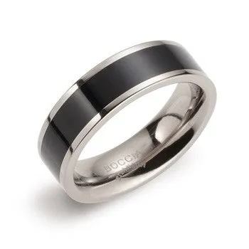 boccia-0123-07-titanium-ring-6mm-mit-schwarzem-emaille-inlay image 1