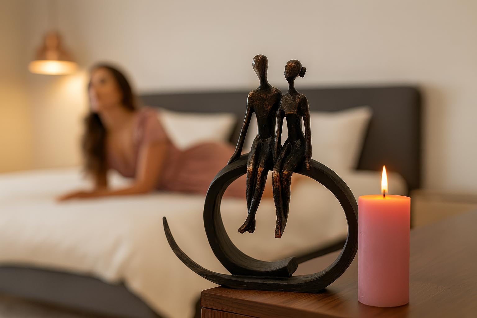 brillibrum-skulptur-liebespaar-bronze-polyresin-35-cm image 2