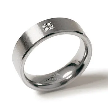boccia-0101-12-titanring-6mm-mit-4-diamanten-0-02ct image 1