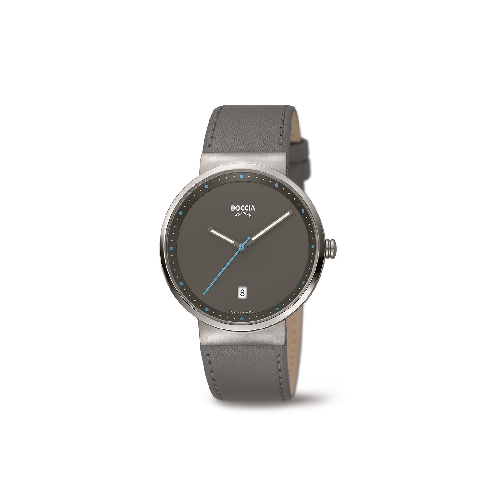 boccia-3615-03-herren-titanium-uhr-grau-leder-38-5mm image 3
