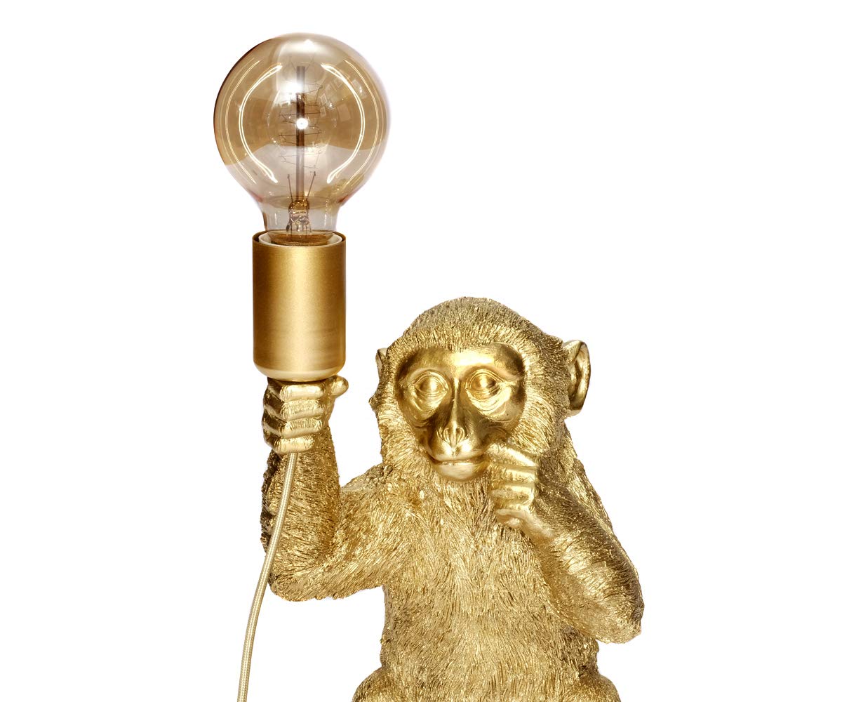 brillibrum-monkey-lamp-tischlampe-sitzender-affe-34-cm-gold-e27 image 5
