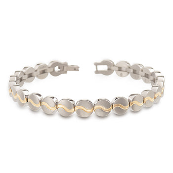 boccia-03023-02-titanarmband-rundglieder-goldswirl-8mm image 1